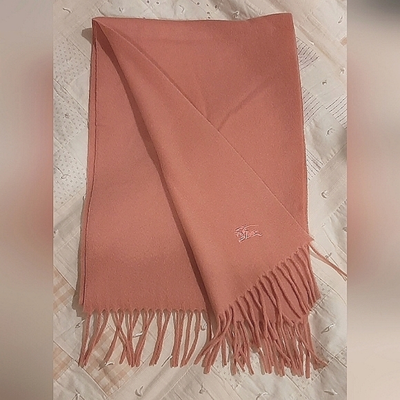 Burberry Accessories - BURBERRY | Peach Cashmere Knight Logo